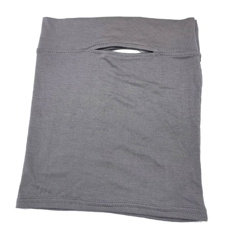 Jersey Cotton Muslim Women Under Hijab Cap With Ear Hole Inner Hijab Cap Round Forehead Underscarf Bonnet Femme Musulman