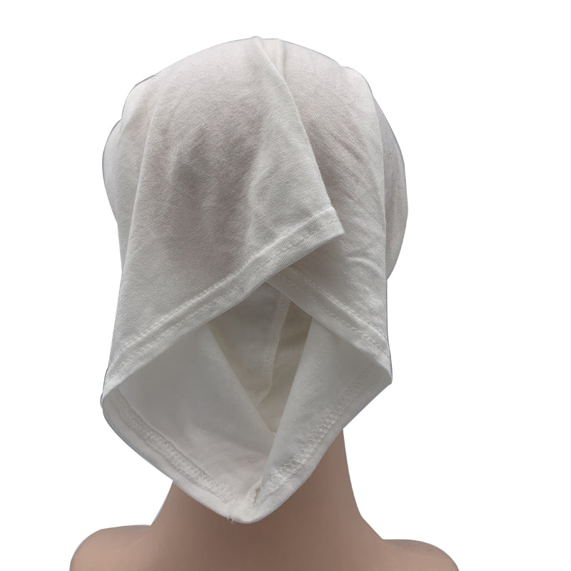 Jersey Cotton Muslim Women Under Hijab Cap With Ear Hole Inner Hijab Cap Round Forehead Underscarf Bonnet Femme Musulman