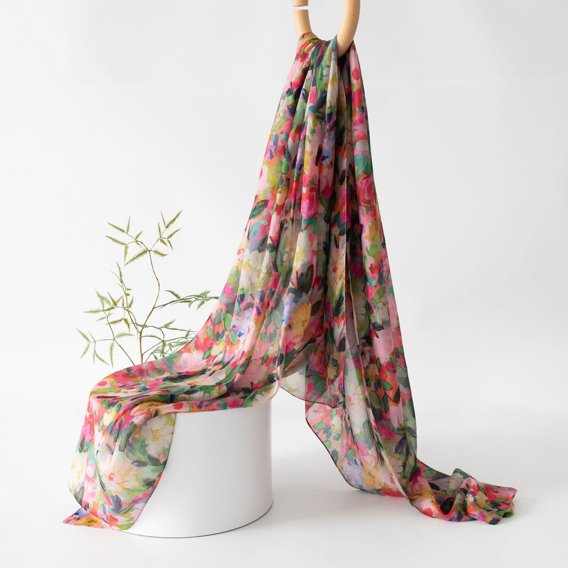 Silk Scarf for Women, New Mulberry Silk Spring and Summer Style, Versatile Long Silk Scarf, Mother's Day Gift Box Packaging