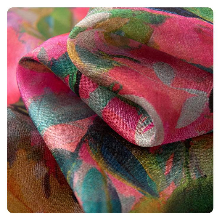 Silk Scarf for Women, New Mulberry Silk Spring and Summer Style, Versatile Long Silk Scarf, Mother's Day Gift Box Packaging