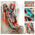 Silk Scarf for Women, New Mulberry Silk Spring and Summer Style, Versatile Long Silk Scarf, Mother's Day Gift Box Packaging