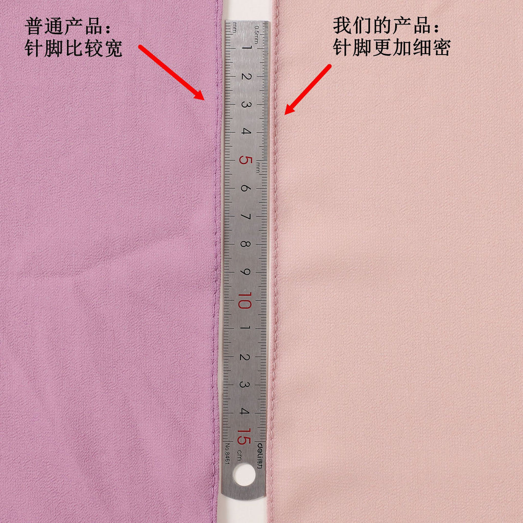 Foreign Trade Single-Color Pearl Chiffon Long Scarf Hijab Malay Ethnic Gauze Scarf African Headscarf Dropshipping