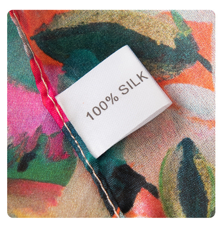 Silk Scarf for Women, New Mulberry Silk Spring and Summer Style, Versatile Long Silk Scarf, Mother's Day Gift Box Packaging