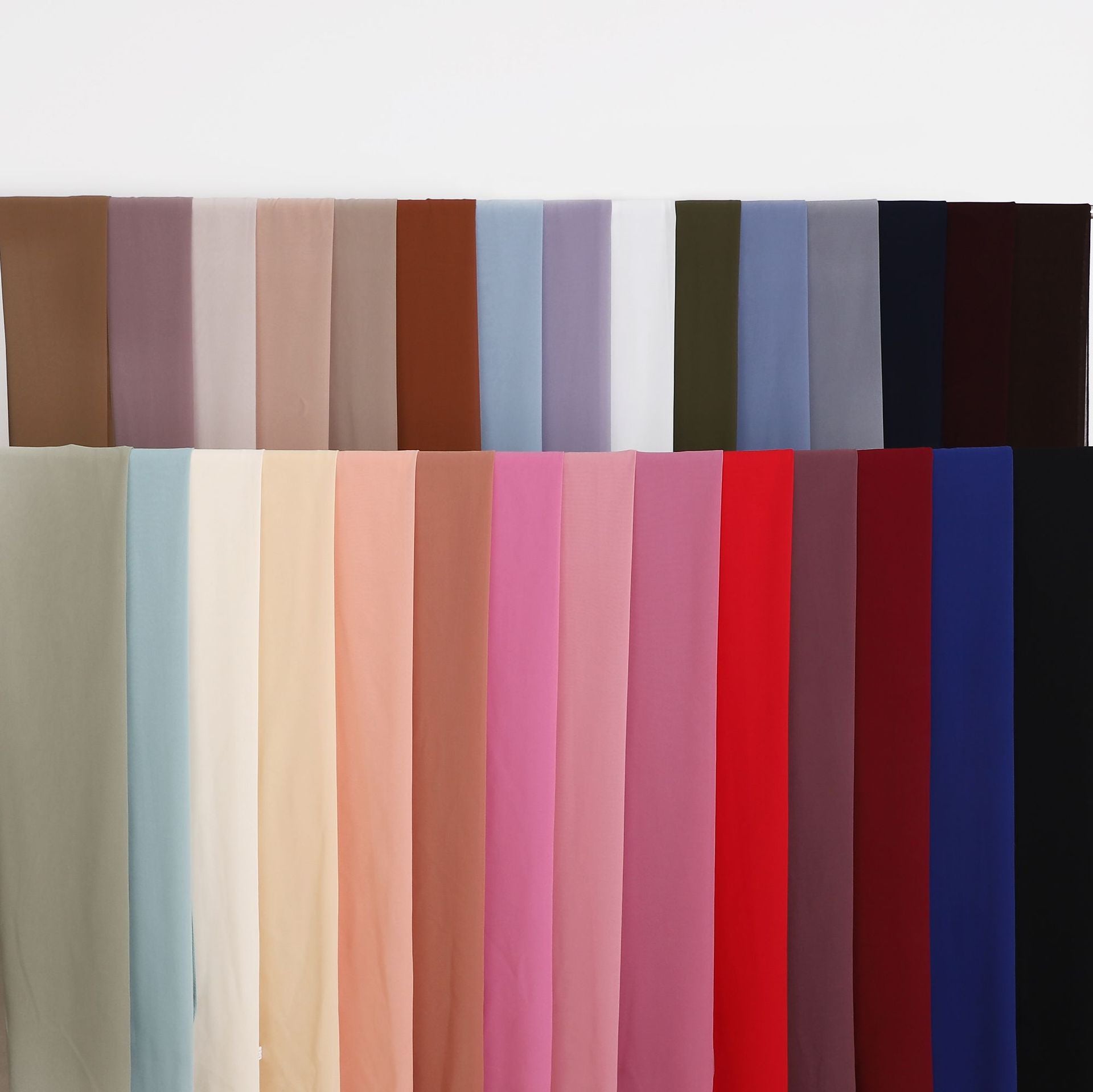 Foreign Trade Single-Color Pearl Chiffon Long Scarf Hijab Malay Ethnic Gauze Scarf African Headscarf Dropshipping