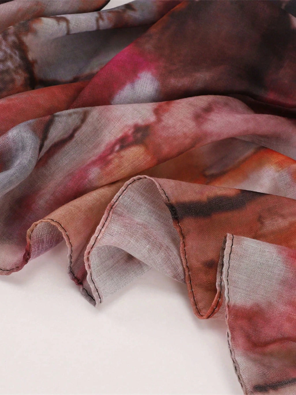 Women Muslim Hijab Watercolour Print Bohemian Styles Soft Scarf Ramadan Scarves Headscarf Shawls Turban Breathable Hijabs