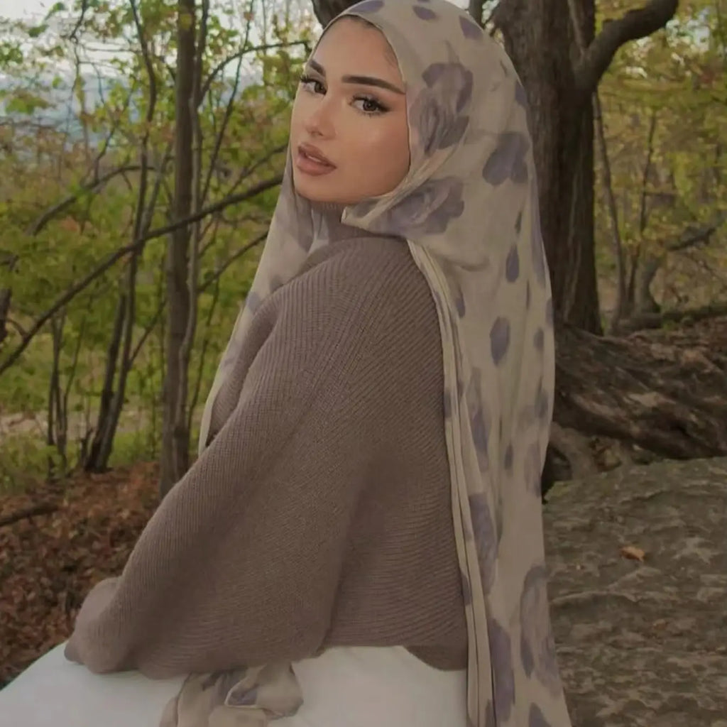 Printed Cotton Hijab New Printed Cotton Hijab Scarf For Women Muslim Shawl Floral Headscarf Head Wrap Ramadan Eid Scarf 180*70cm