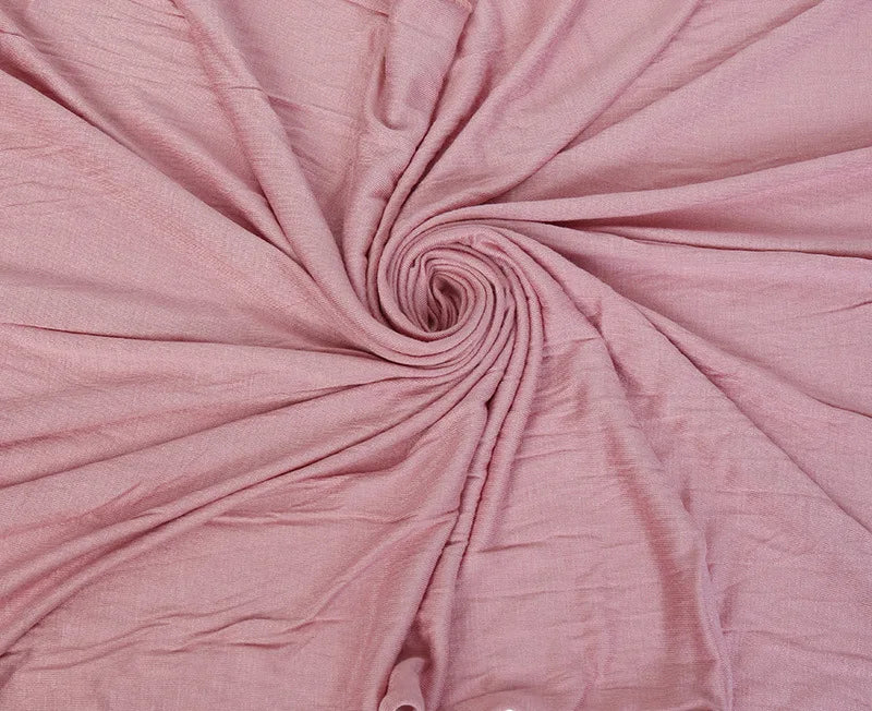 170x60cm Modal Jersey Instant Hijab Long Stretchy Soft Breathable Solid Color Head Wrap Shawl for Muslim Ladies Ramadan Prayer