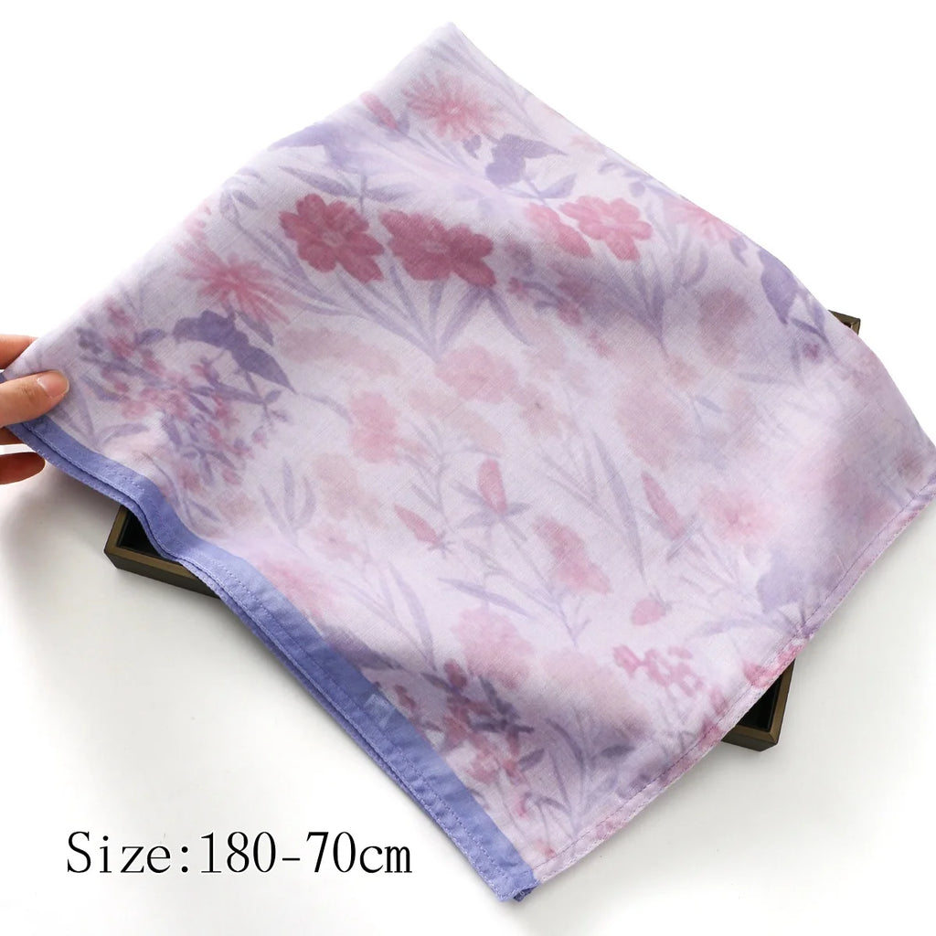 Printed Cotton Hijab New Printed Cotton Hijab Scarf For Women Muslim Shawl Floral Headscarf Head Wrap Ramadan Eid Scarf 180*70cm