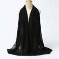 Muslim Chiffon Hijabs For Woman Long Solid Color Head Wrap For Women Shawls Scarves Ladies Muslim Veil Hijab