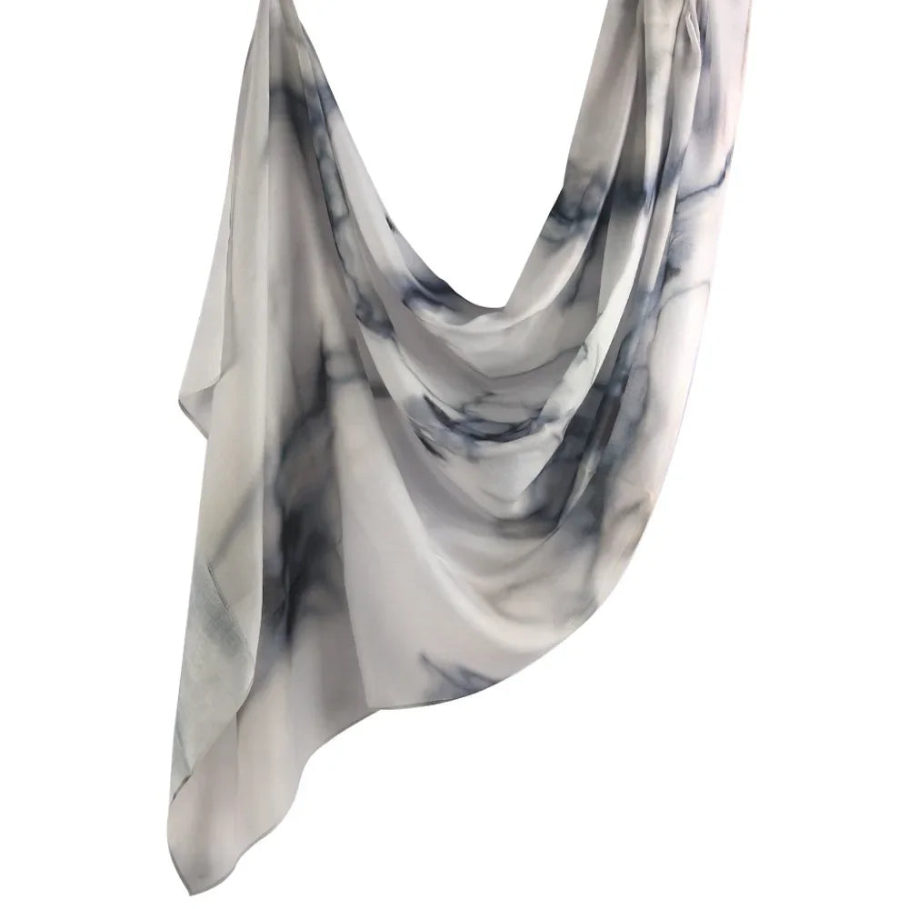 New Watercolor Hijabs for Women Floral  Print Hijab Scarf Breathable Soft Long Fashion Scarves Headscarf Paisley Muslim