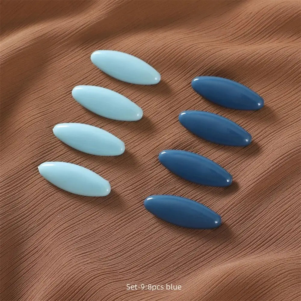 8pcs/set Elegantly Plastic Brooch Needle High Quality Scarf Accessory Fix Scarf Safety Pin Solid Color Hijab Brooch