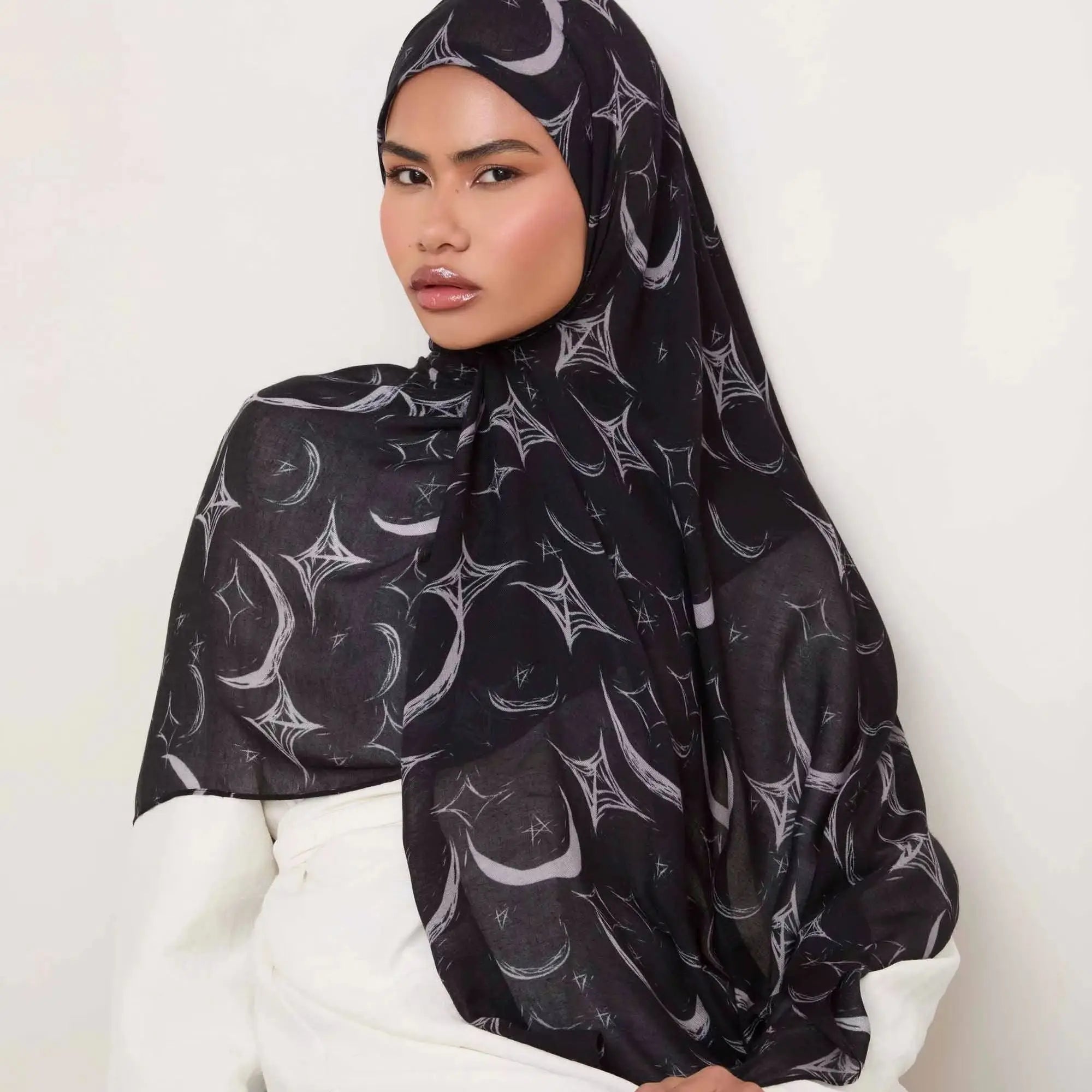 Printed Cotton Hijab New Printed Cotton Hijab Scarf For Women Muslim Shawl Floral Headscarf Head Wrap Ramadan Eid Scarf 180*70cm