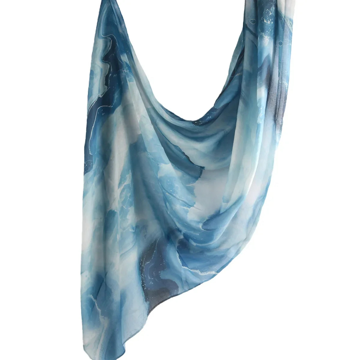 New Watercolor Hijabs for Women Floral  Print Hijab Scarf Breathable Soft Long Fashion Scarves Headscarf Paisley Muslim