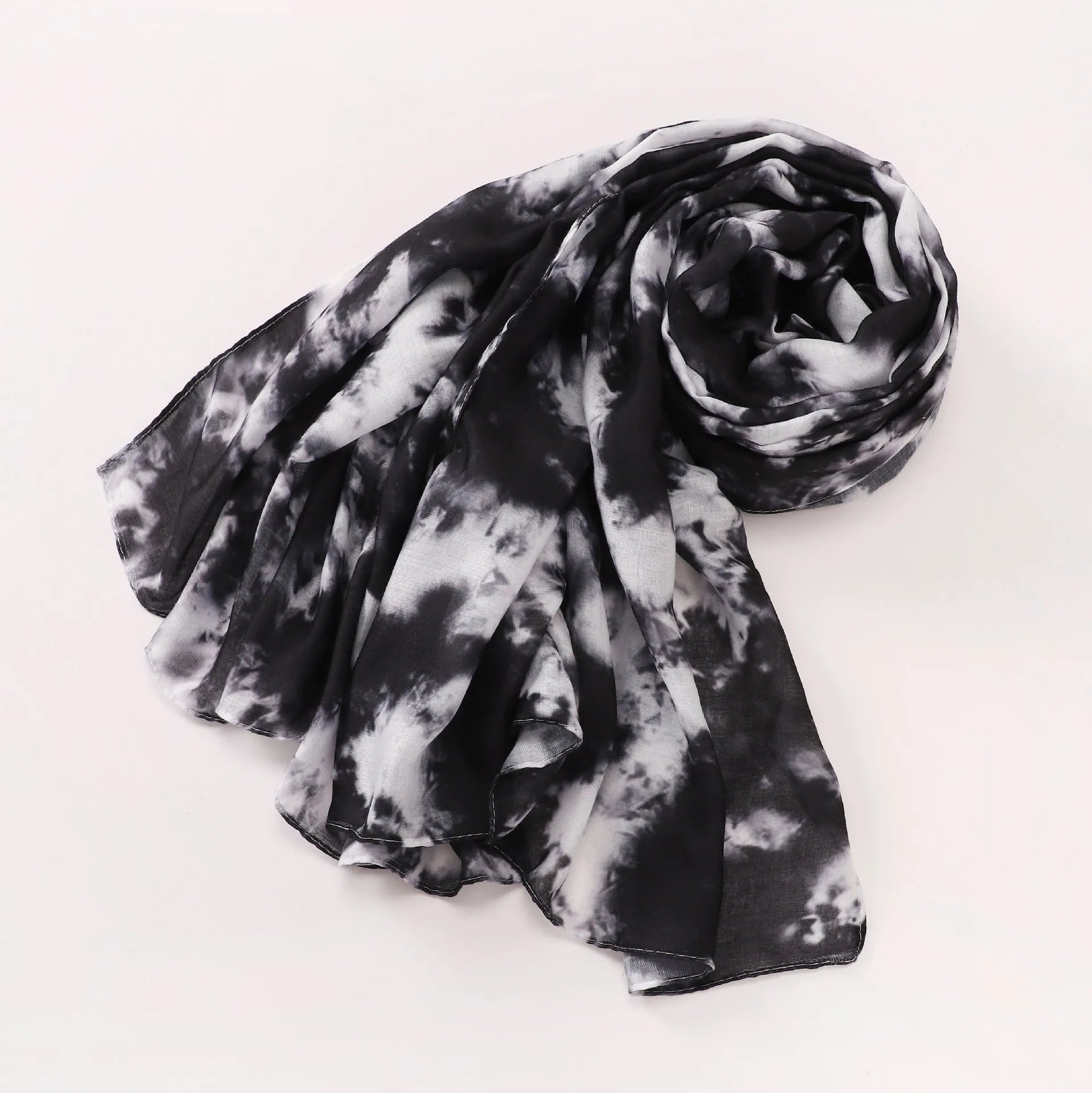 1Pcs New Watercolor Print Hijab Islam Ramadan Women Bohemian Soft Muslim Hijabs Foulard Arab Femme Shawl Wrap Scarf Headscarf