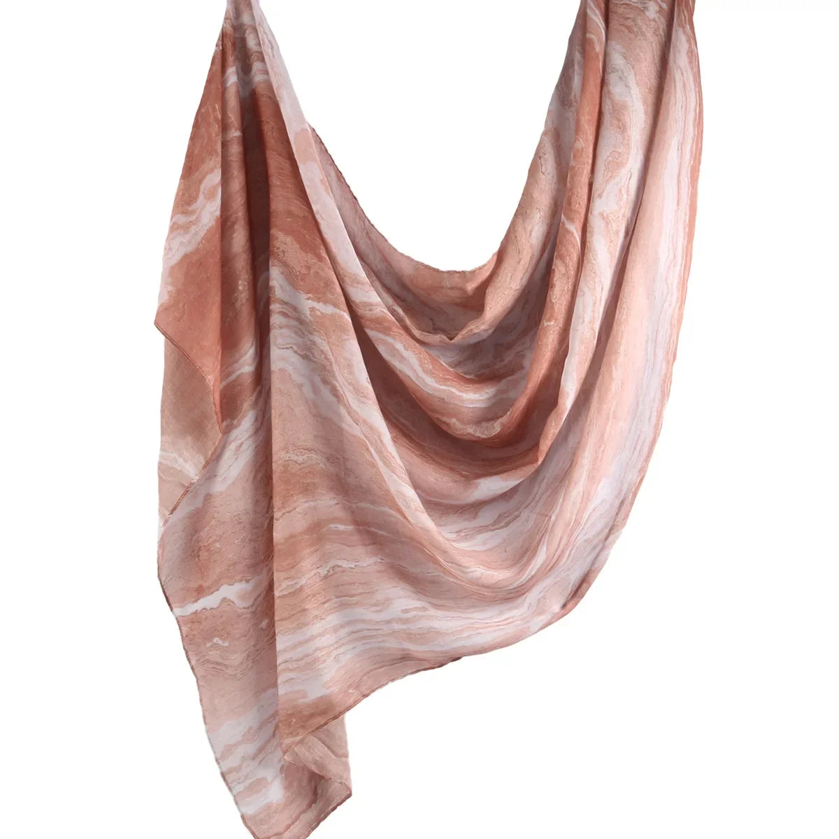 New Watercolor Hijabs for Women Floral  Print Hijab Scarf Breathable Soft Long Fashion Scarves Headscarf Paisley Muslim