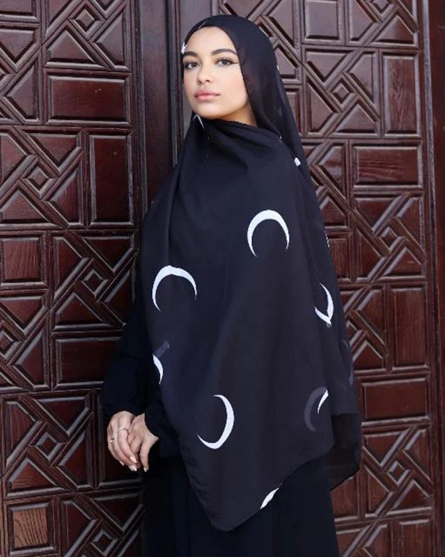 1Pcs New Watercolor Print Hijab Islam Ramadan Women Bohemian Soft Muslim Hijabs Foulard Arab Femme Shawl Wrap Scarf Headscarf