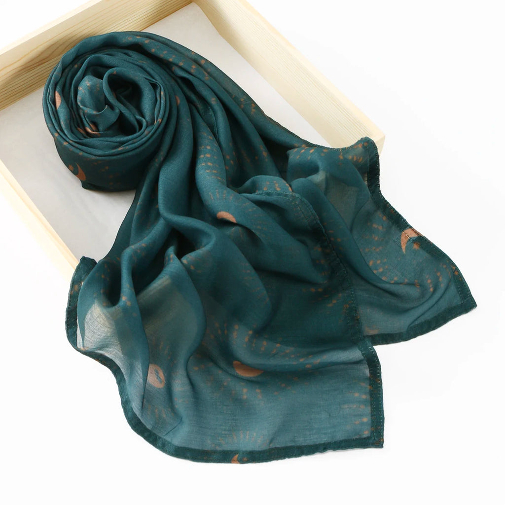 Printed Cotton Hijab New Printed Cotton Hijab Scarf For Women Muslim Shawl Floral Headscarf Head Wrap Ramadan Eid Scarf 180*70cm