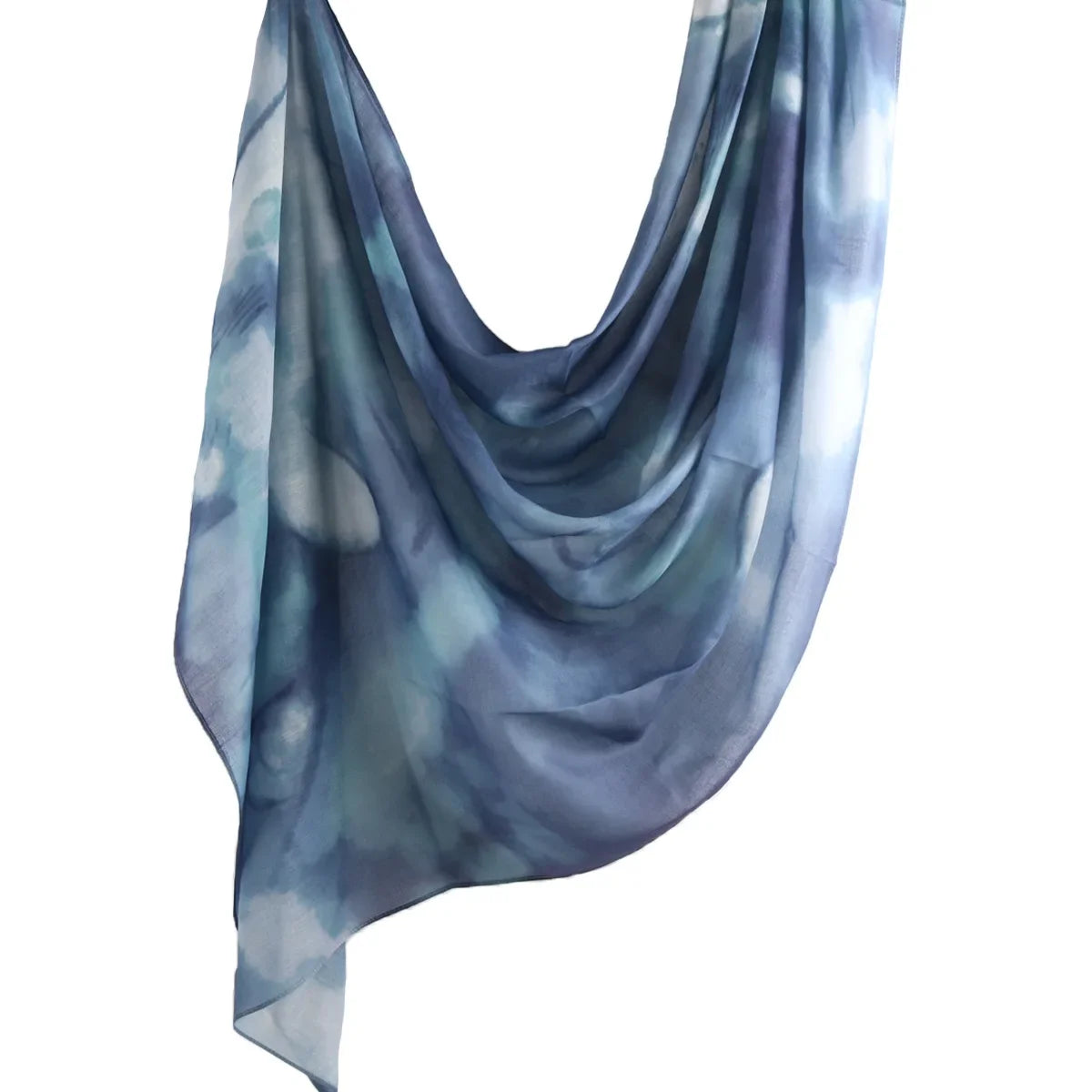 New Watercolor Hijabs for Women Floral  Print Hijab Scarf Breathable Soft Long Fashion Scarves Headscarf Paisley Muslim