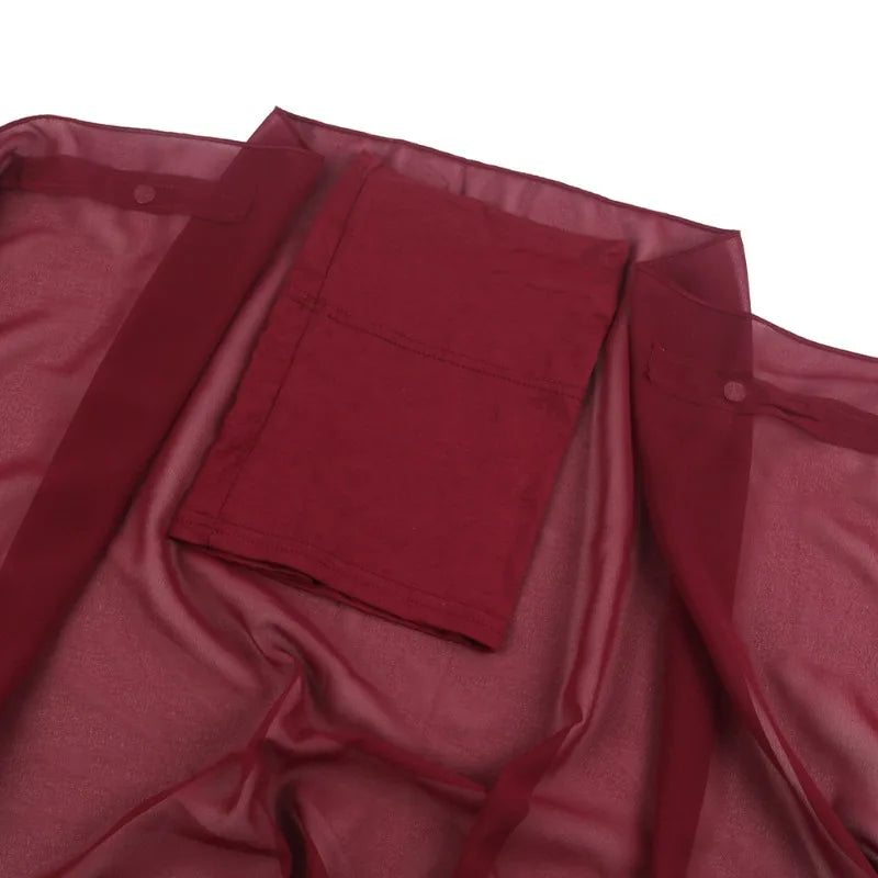 ONE TO WAN Premium Chiffon Hijab With Bulit-in Magnets Solid Color Easy To Wear Shawl Wrap With Undercap For Muslim Women