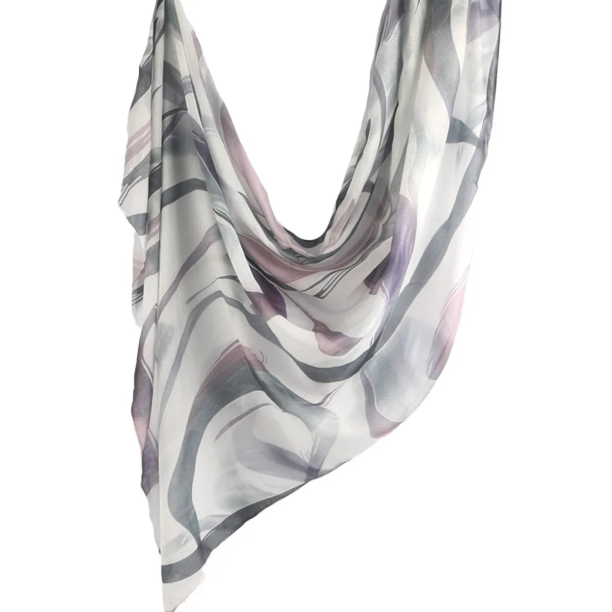 New Watercolor Hijabs for Women Floral  Print Hijab Scarf Breathable Soft Long Fashion Scarves Headscarf Paisley Muslim