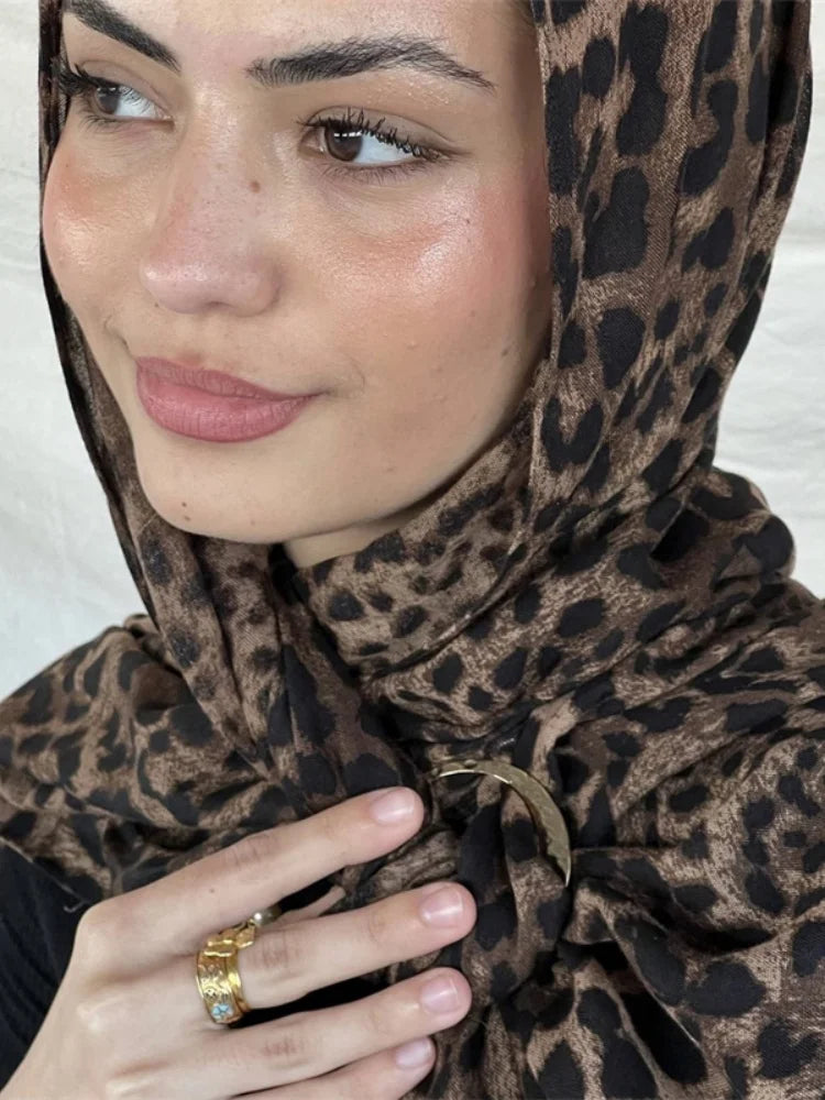 1Pcs New Watercolor Print Hijab Islam Ramadan Women Bohemian Soft Muslim Hijabs Foulard Arab Femme Shawl Wrap Scarf Headscarf