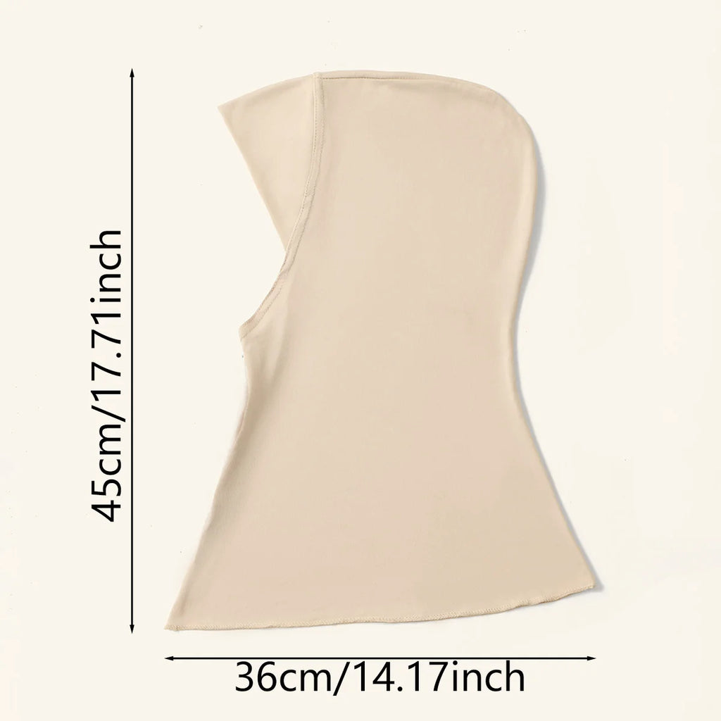 New Design Muslim Women Soild Instant Hijab With Hidden Zipper Middle East Jilbab Adjustable Prayer Hijab Cotton Modal Inner Cap