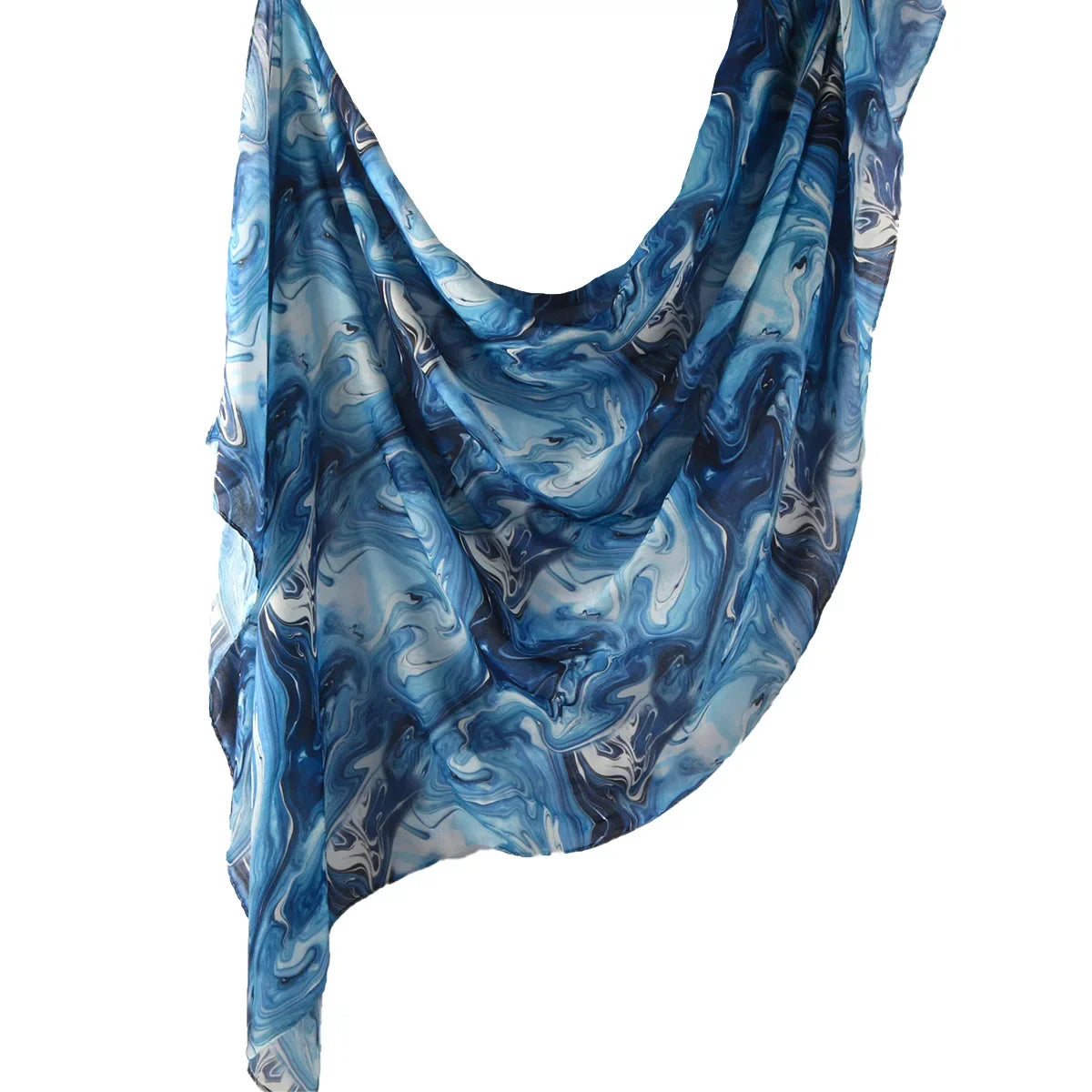 New Watercolor Hijabs for Women Floral  Print Hijab Scarf Breathable Soft Long Fashion Scarves Headscarf Paisley Muslim