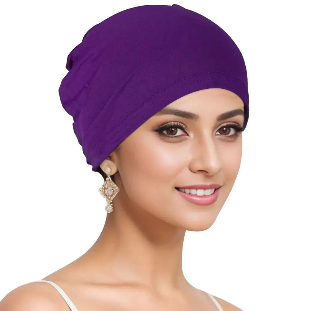 Cotton Muslim Hijab Caps New Premium Fashion Closed Hijab Underscarf Musliman Turban Women's Head Hood Elastic Bonnet Cap