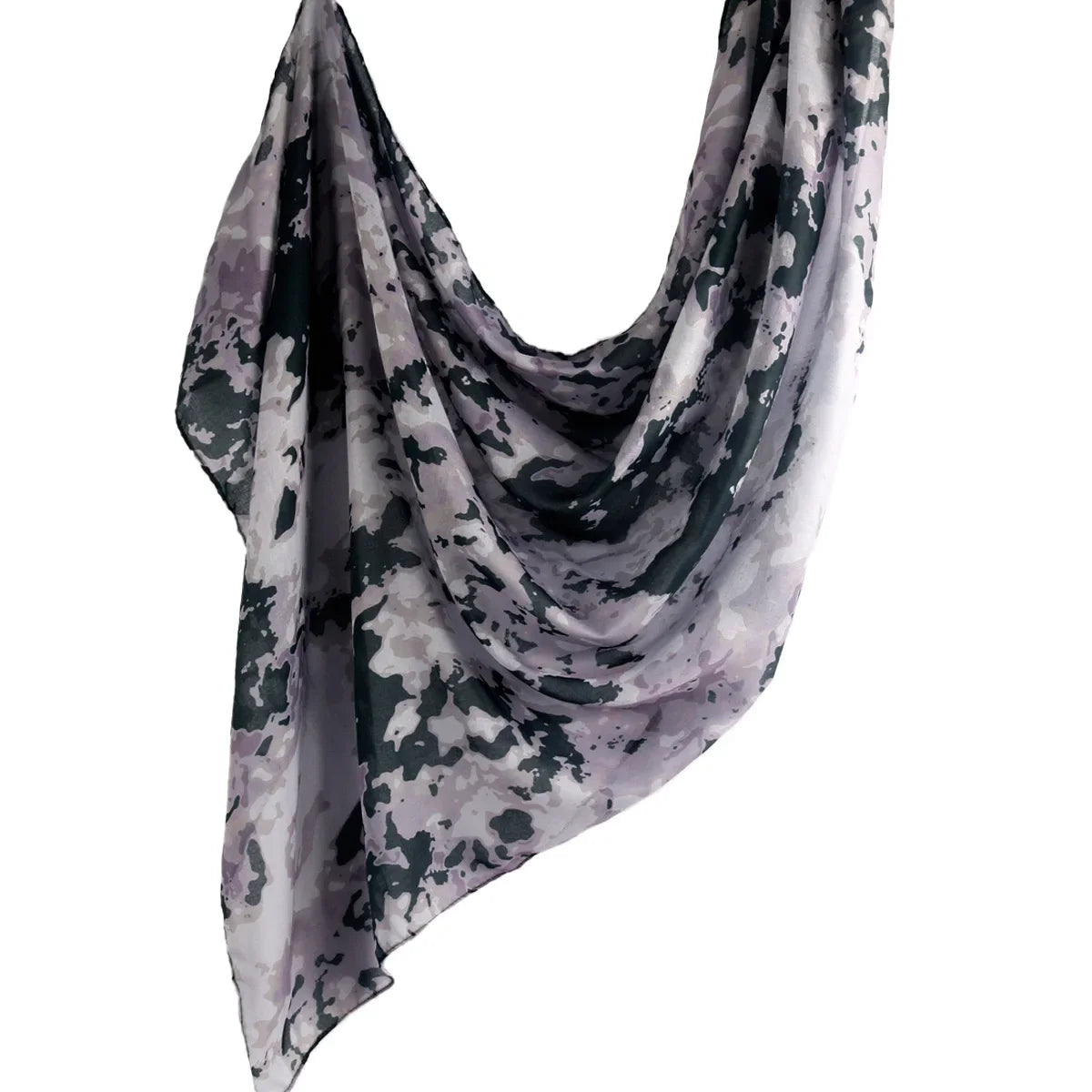 New Watercolor Hijabs for Women Floral  Print Hijab Scarf Breathable Soft Long Fashion Scarves Headscarf Paisley Muslim