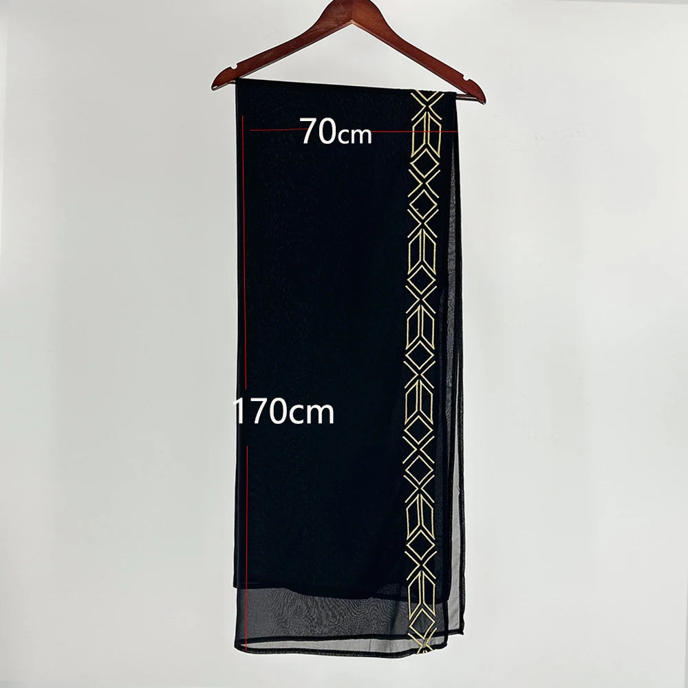 Muslim Hijab Abayas For Women Arab Ramandan Eid Gold Embroidery Open Modest Abaya Dubai Kaftan Dresses Islamic Clothing 2024 New