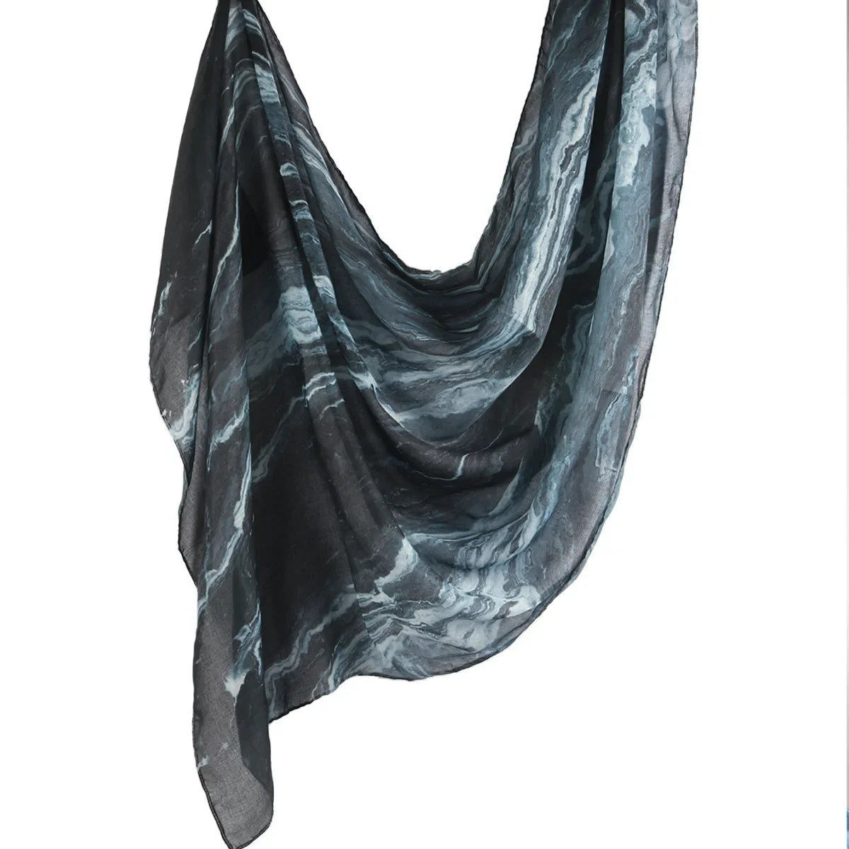 New Watercolor Hijabs for Women Floral  Print Hijab Scarf Breathable Soft Long Fashion Scarves Headscarf Paisley Muslim