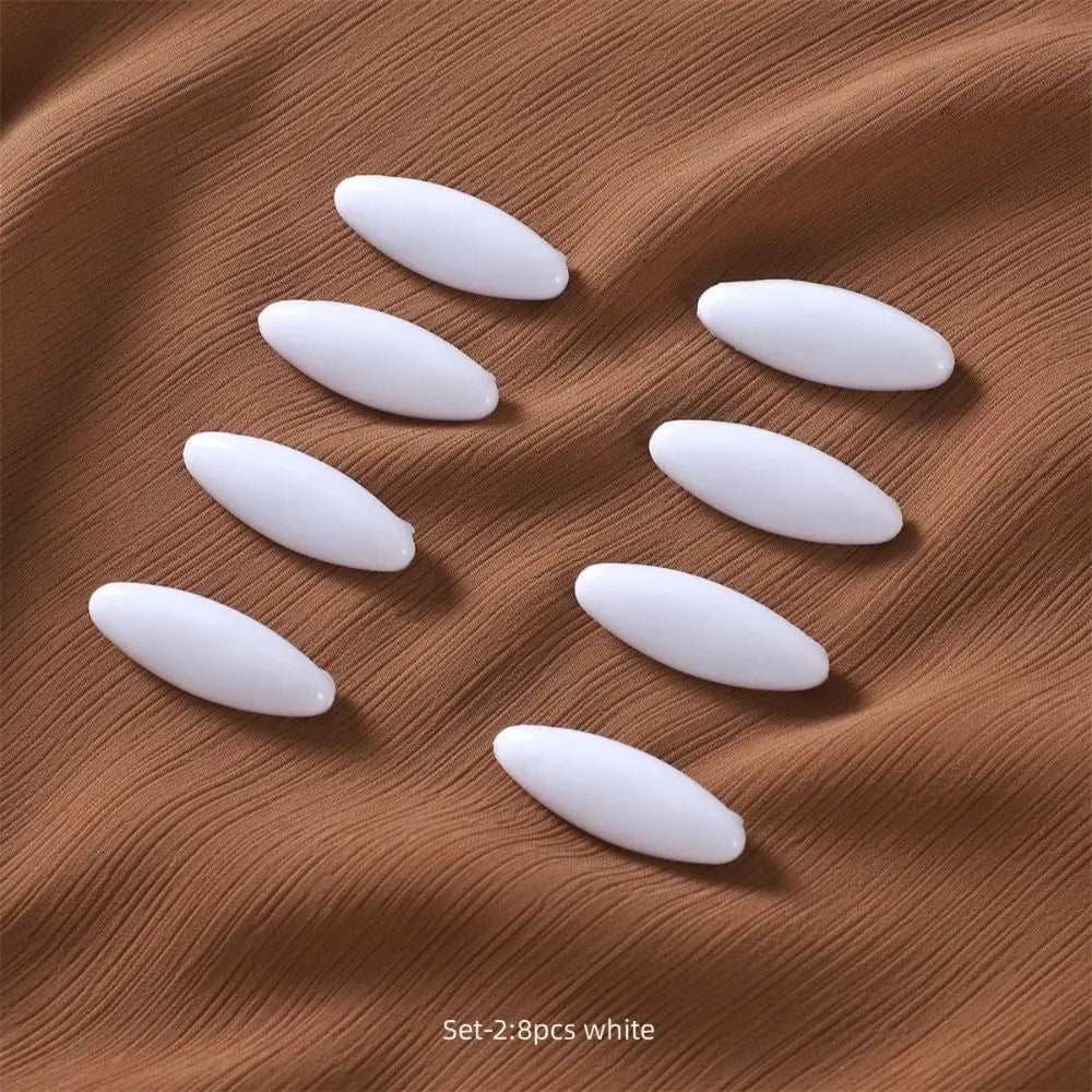 8pcs/set Elegantly Plastic Brooch Needle High Quality Scarf Accessory Fix Scarf Safety Pin Solid Color Hijab Brooch