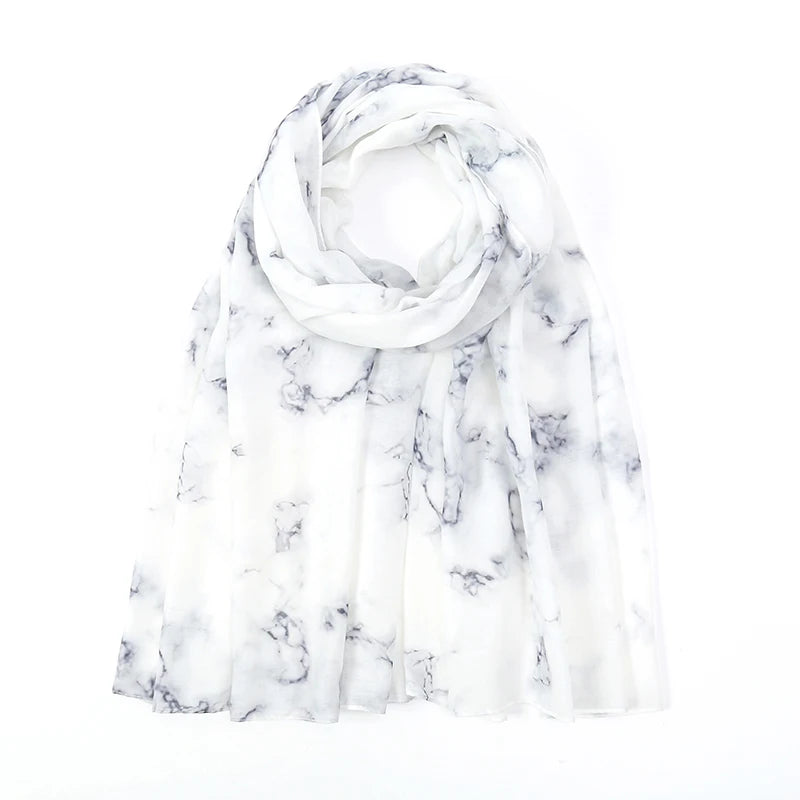 New Women's Watercolor Hijab Scarf Bandana Headband Vintage Luxury Beach 180cm Long Handkerchief Bohemia Muslim Accessories 2025