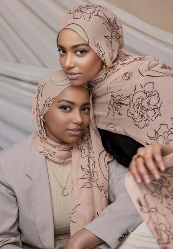 1Pcs New Watercolor Print Hijab Islam Ramadan Women Bohemian Soft Muslim Hijabs Foulard Arab Femme Shawl Wrap Scarf Headscarf
